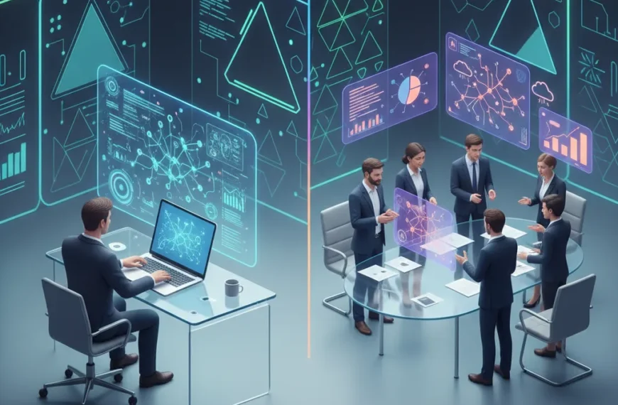 A detailed blog exploring the differences between hiring an AI consultant and partnering with an AI consulting company, tailored for businesses in the USA.