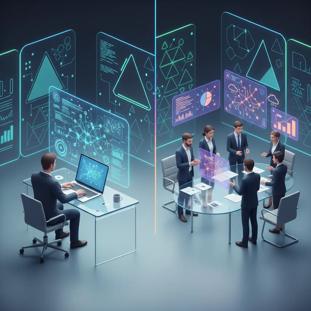 A detailed blog exploring the differences between hiring an AI consultant and partnering with an AI consulting company, tailored for businesses in the USA.