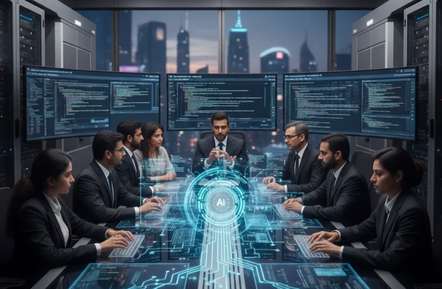 Professional representation of the best AI agents development company in India